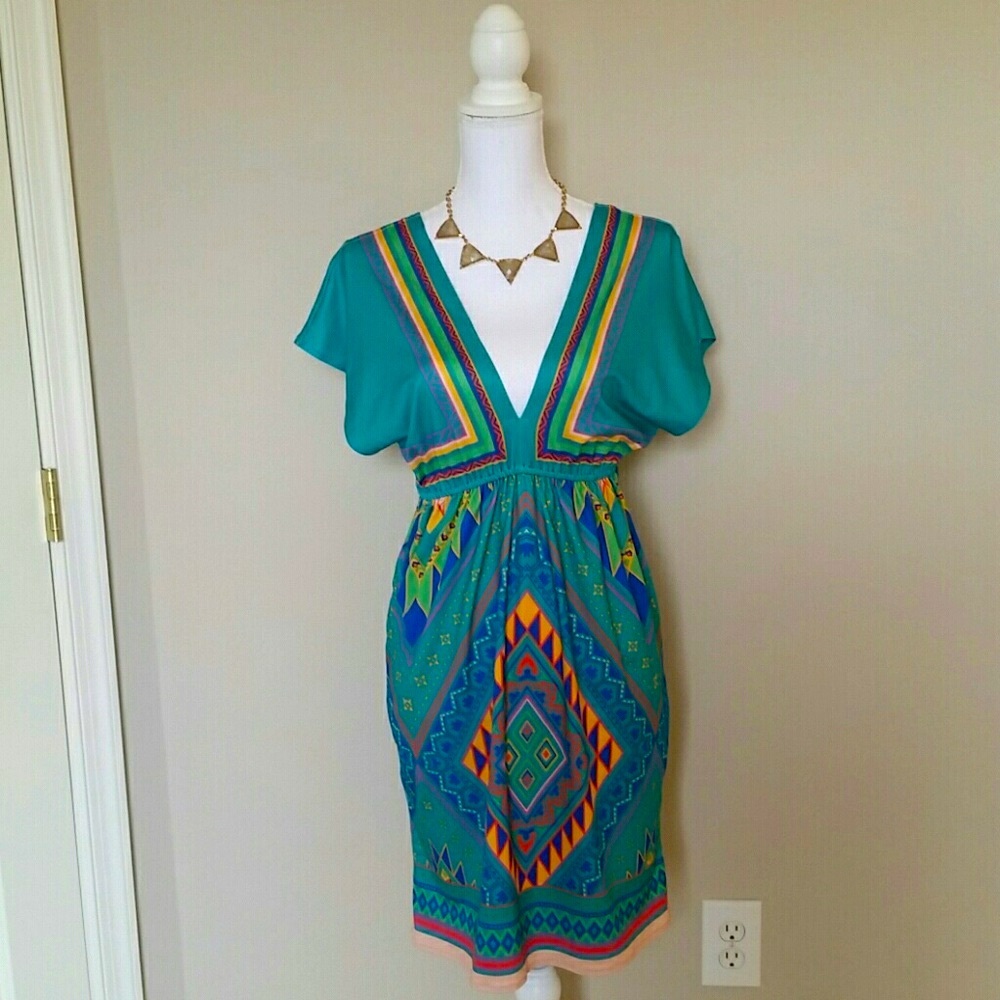 Tribal Print Dress 💛